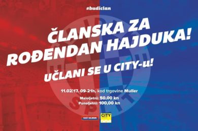 Naš Hajduk, članstvo, City Centre One